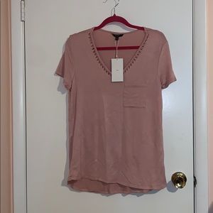 Nadine West Tresics Sienna Mauve shirt L NWT